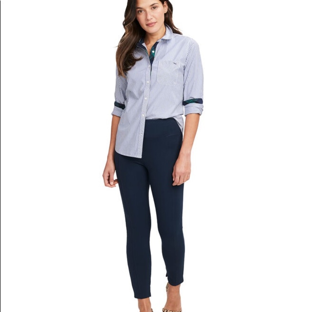 Vineyard Vines Ponte Pant Nautical Navy